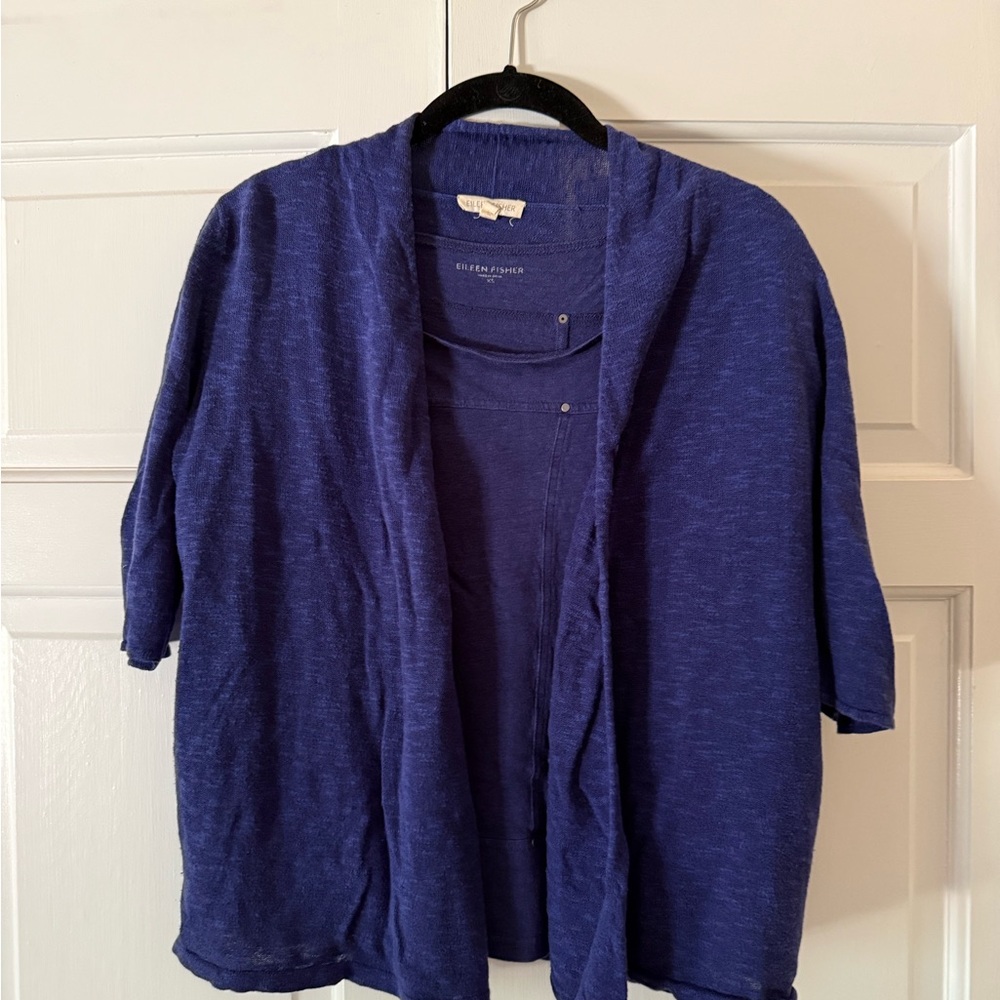 Eileen Fisher Blue Cardigan